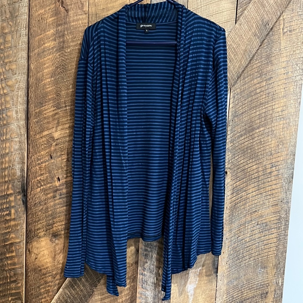 Grayson light jacket striped blue size L